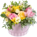 Цветы в коробке Мадам помпадур