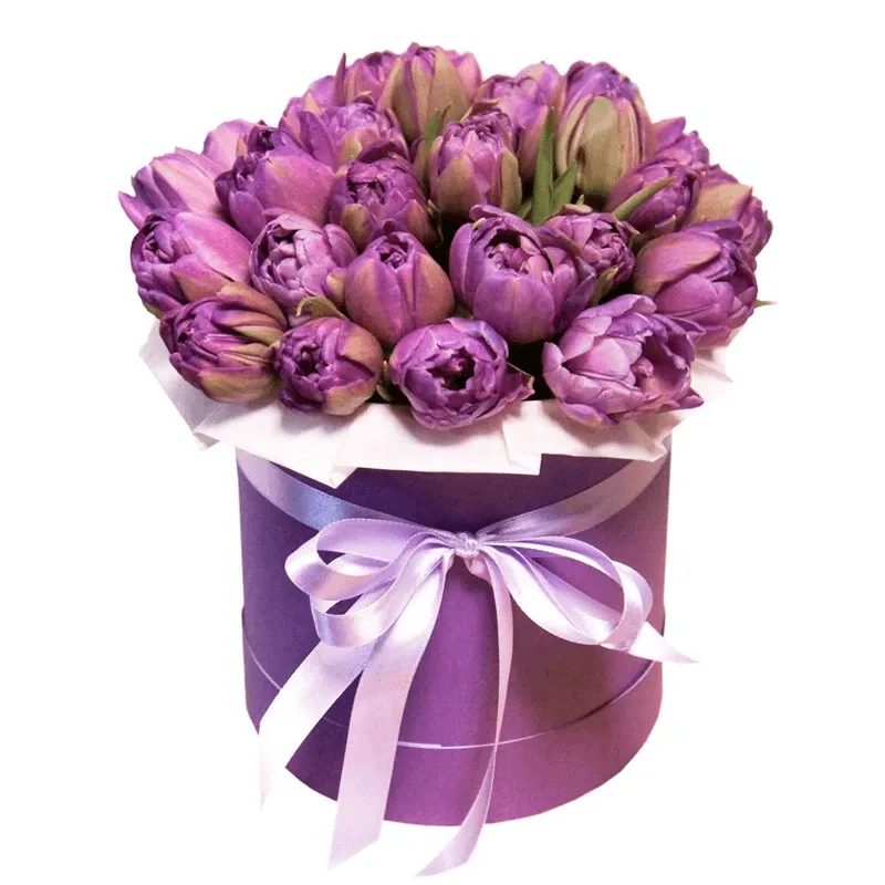 Цветы в коробке Охапка счастья